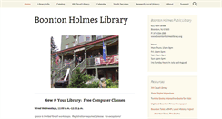 Desktop Screenshot of boontonholmeslibrary.org